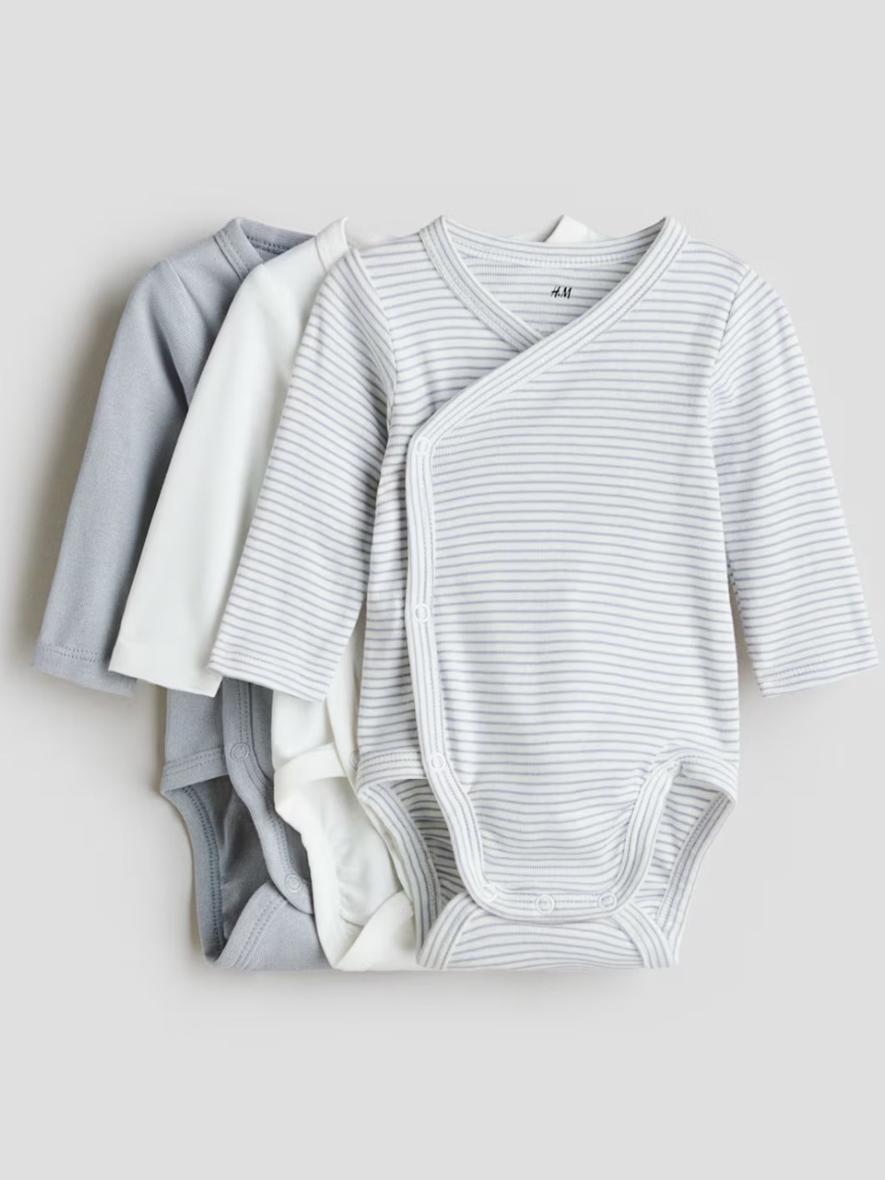 NWOT H&M 3 pack body wrap onsies